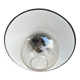 Enamelled metal lamp