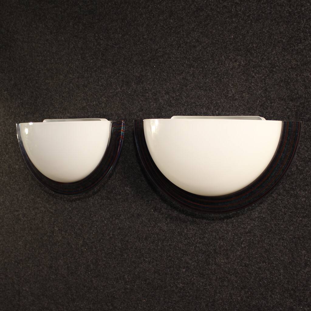 Pair of Italian wall lamps from the 1970s