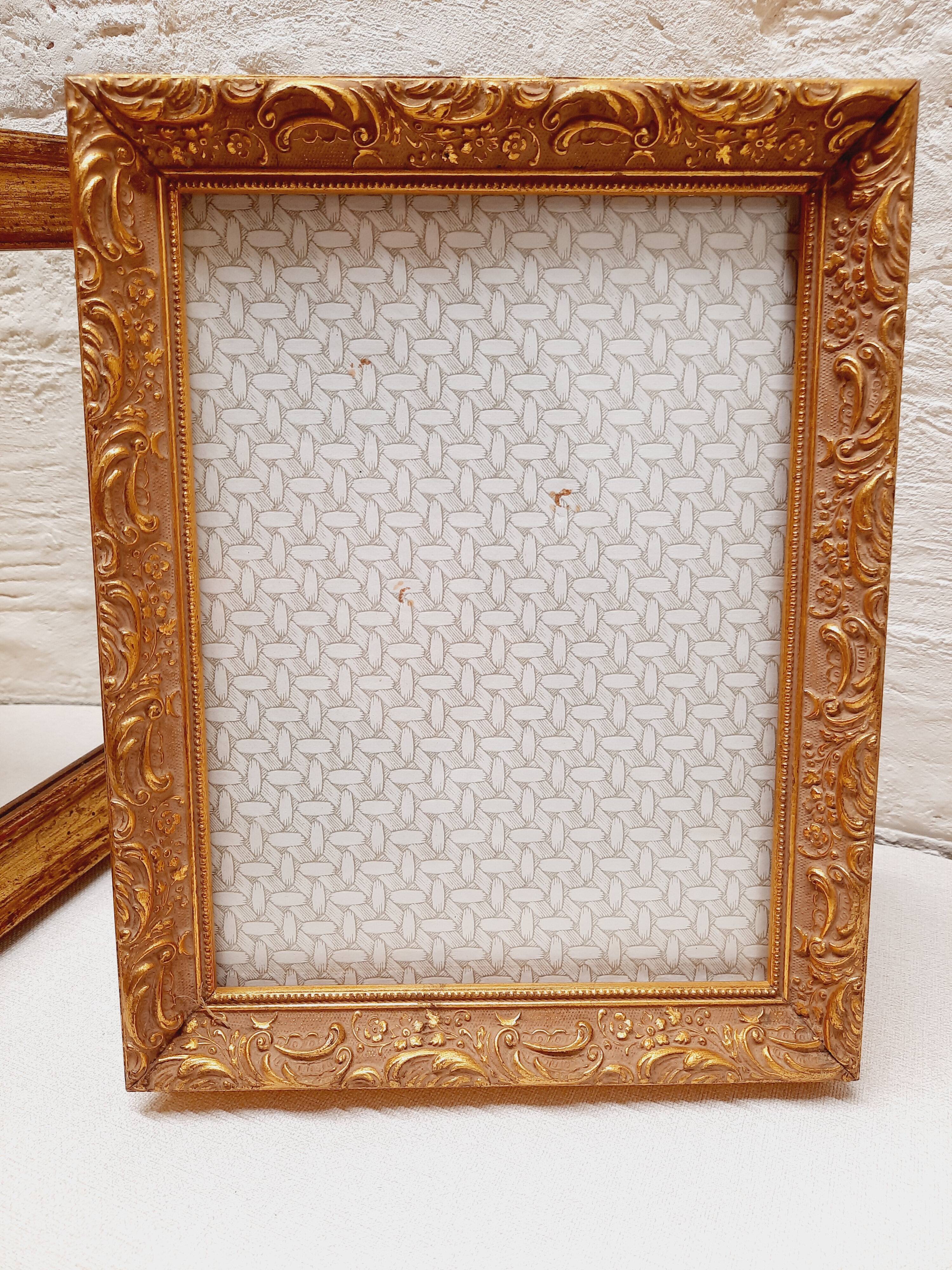 Gilded wood photo frame
