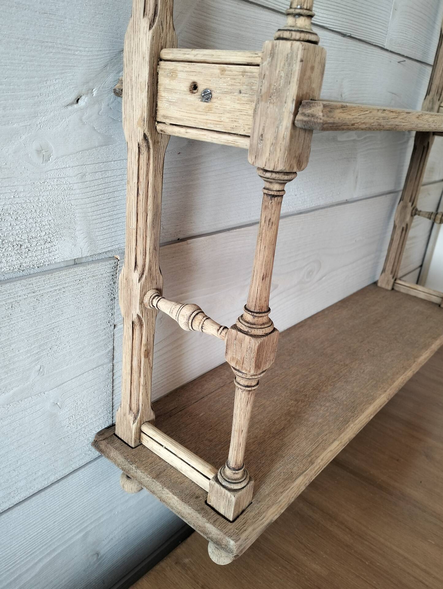 Wooden wall shelf