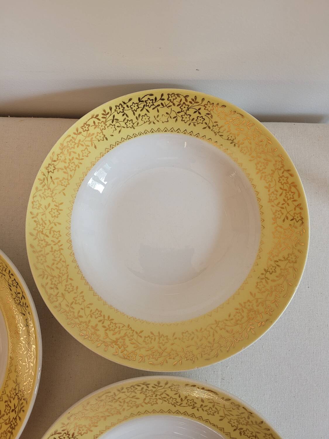 Set of 6 deep plates Badonviller