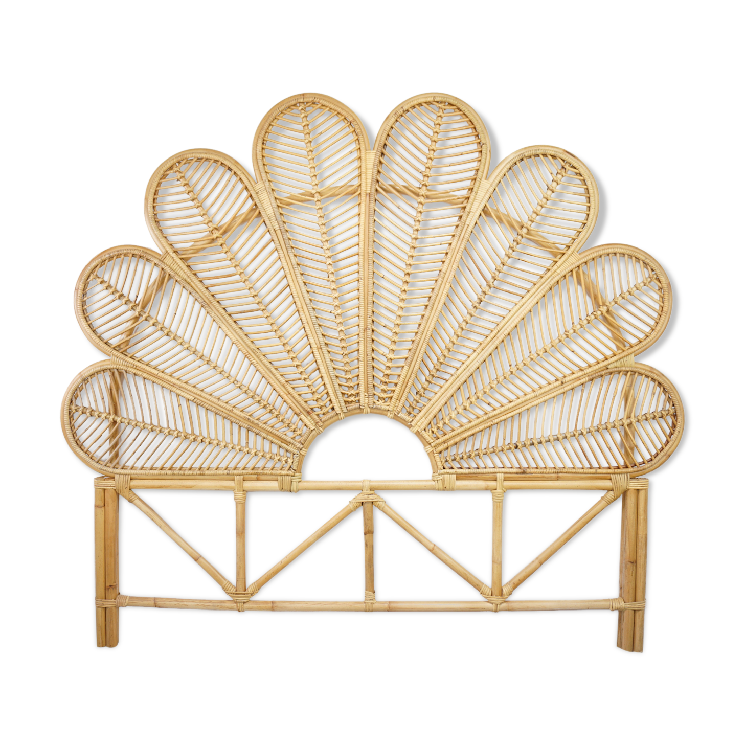 Rattan headboard