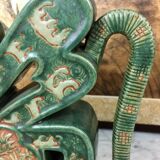 Alcohol vase, porcelain, Kangxi style, Green family, circa 1900