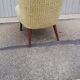 Vintage armchair beige fabric