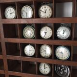 Old hotel furniture, key locker and couriers