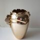 Art deco metal vase signed luxium france