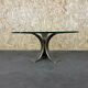 Table basse des années 60 70 Luciano Frigerio Table en verre en bronze brutaliste des années 60