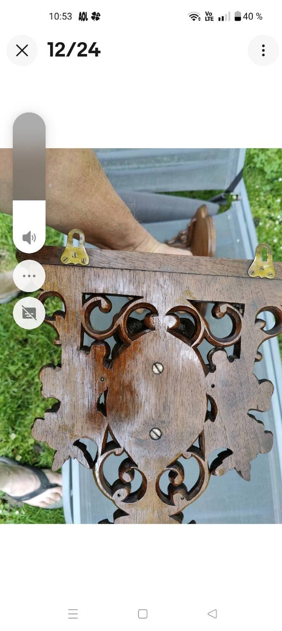 2 magnificent consoles/shelves in carved wood "FROM THE BLACK FOREST"