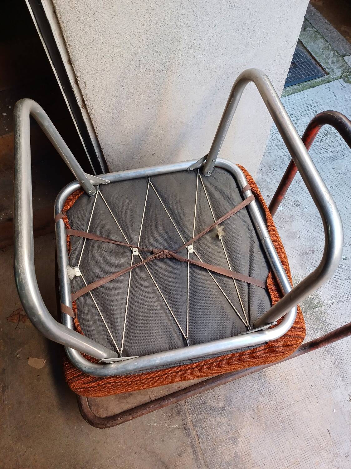 Ottoman, pouf, repose pied de fauteuil vintage 1960