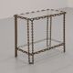 Table d'appoint chaîne boho élégance industrielle, 1970