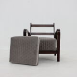 1940s Art Deco Armchair, Czechoslovakia