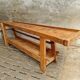 Old workbench XXL side table counter