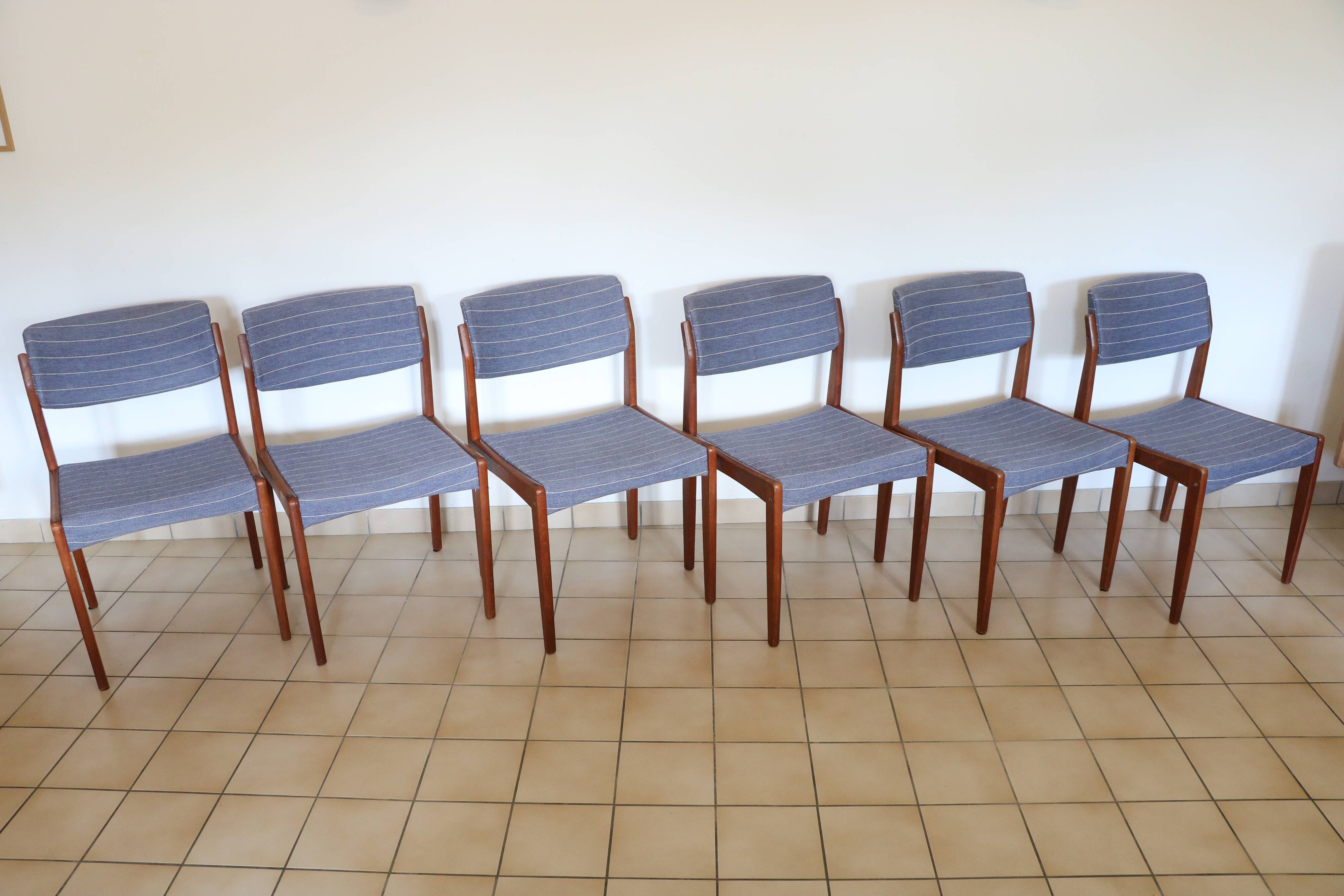 6 chairs by HW Klein for Bramin, Denmark, 1960