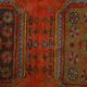 3x9 Pumpink Orange Vintage Turkish Runner Rug, 78x288Cm SK 23570