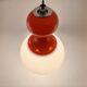 Vintage Pendant Light Made in Italy - Opaline Orange and White Glass, 1960s