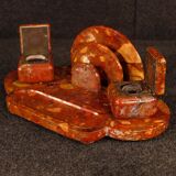 French art deco marble inkwell