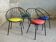 Set of 4 basket armchairs from the 1950s