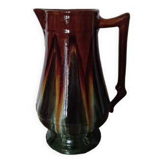 Antique enamelled pitcher