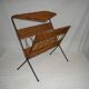 Magazine holder and tablet from the 50s