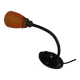 Lampe de bureau ERPE avec abat-jour en verre orange, années 1930