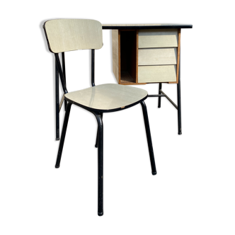 Bureau 1950 avec chaise