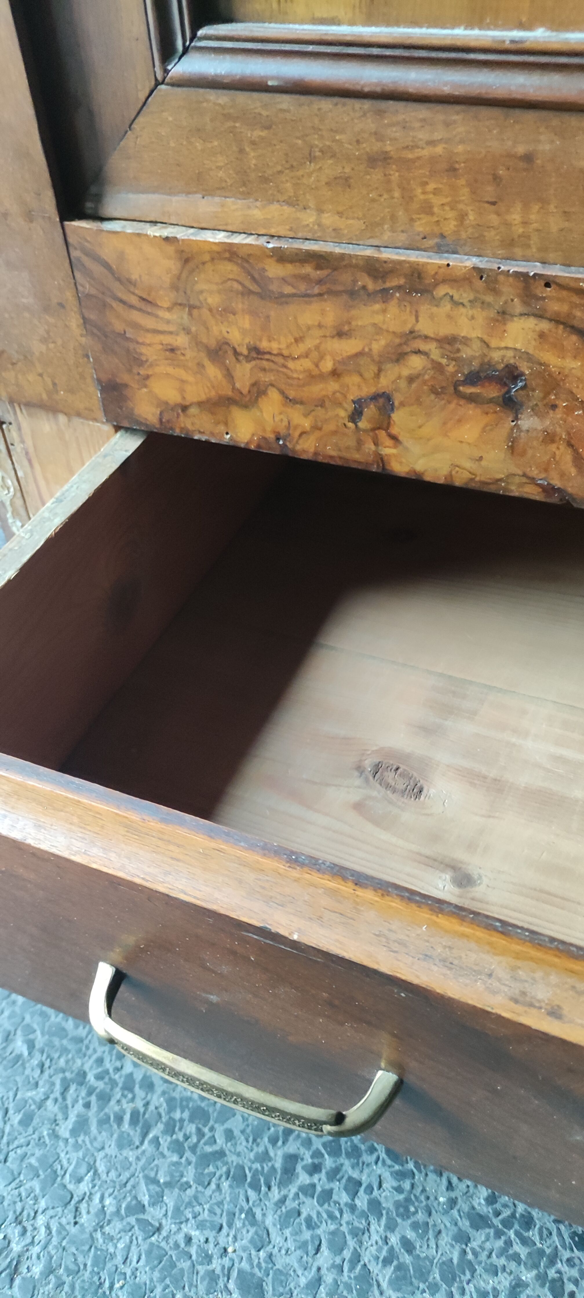 Wardrobe two doors Louis Philippe walnut