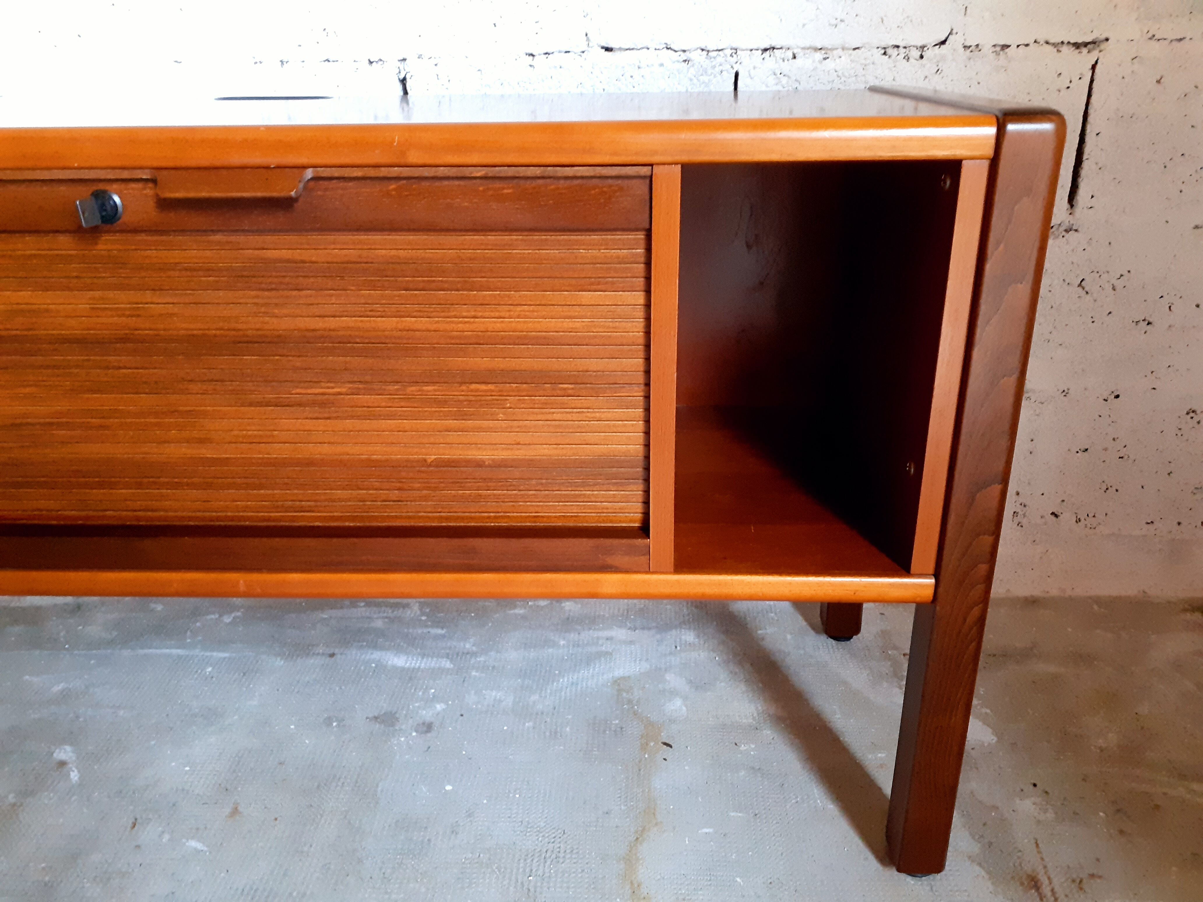 Vintage wooden storage row for office