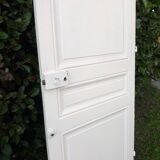 Communication door H218.5xL80cm, old panelled and moulded.