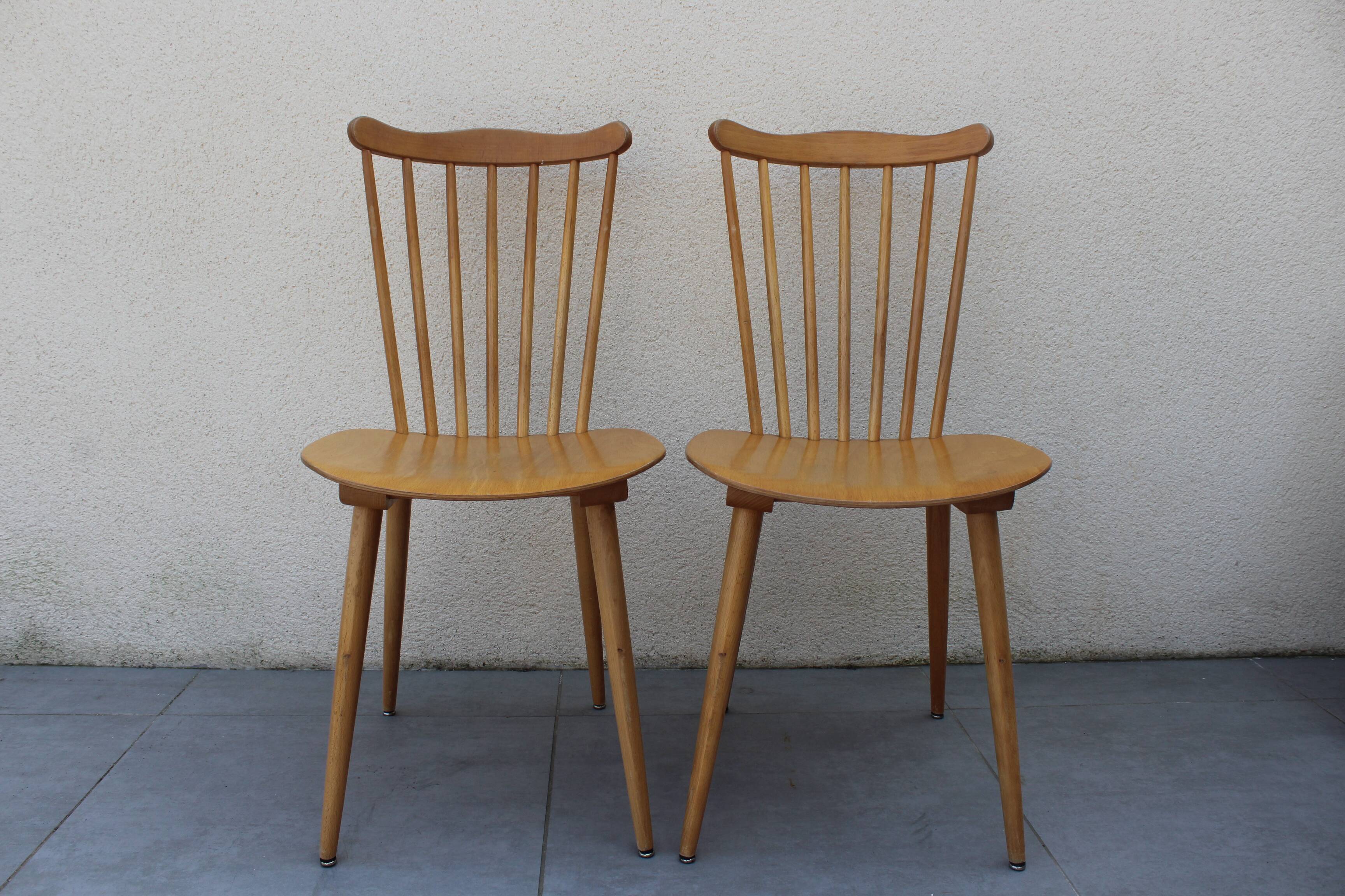 Two  bistro chairs