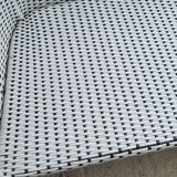 Black and white garden lounge