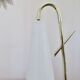 Grande lampe en verre et laiton 1950 1960