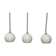 LOT 3 OLD VINTAGE OPALINE SUSPENSIONS