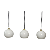 LOT 3 OLD VINTAGE OPALINE SUSPENSIONS