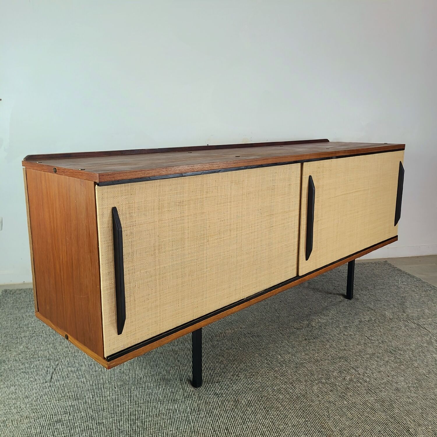 1960s Scandinavian vintage teak modernist sideboard