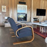 Vintage 1950s armchair inspired by Alvar Aalto, Set of 2
