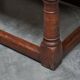 Antique solid oak coffee table in refectory style, 19th century.