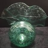 Bubble glass vase