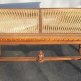 Louis XVI double-style canne piano bench