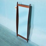 Scandinavian teak mirror from the 1960s.