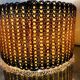 Vintage sisal / jonc de mer pendant light circa 1970's