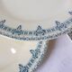 4 assiettes dessert vintage en terre de fer modèle Boetie