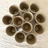Enamelled stoneware glass