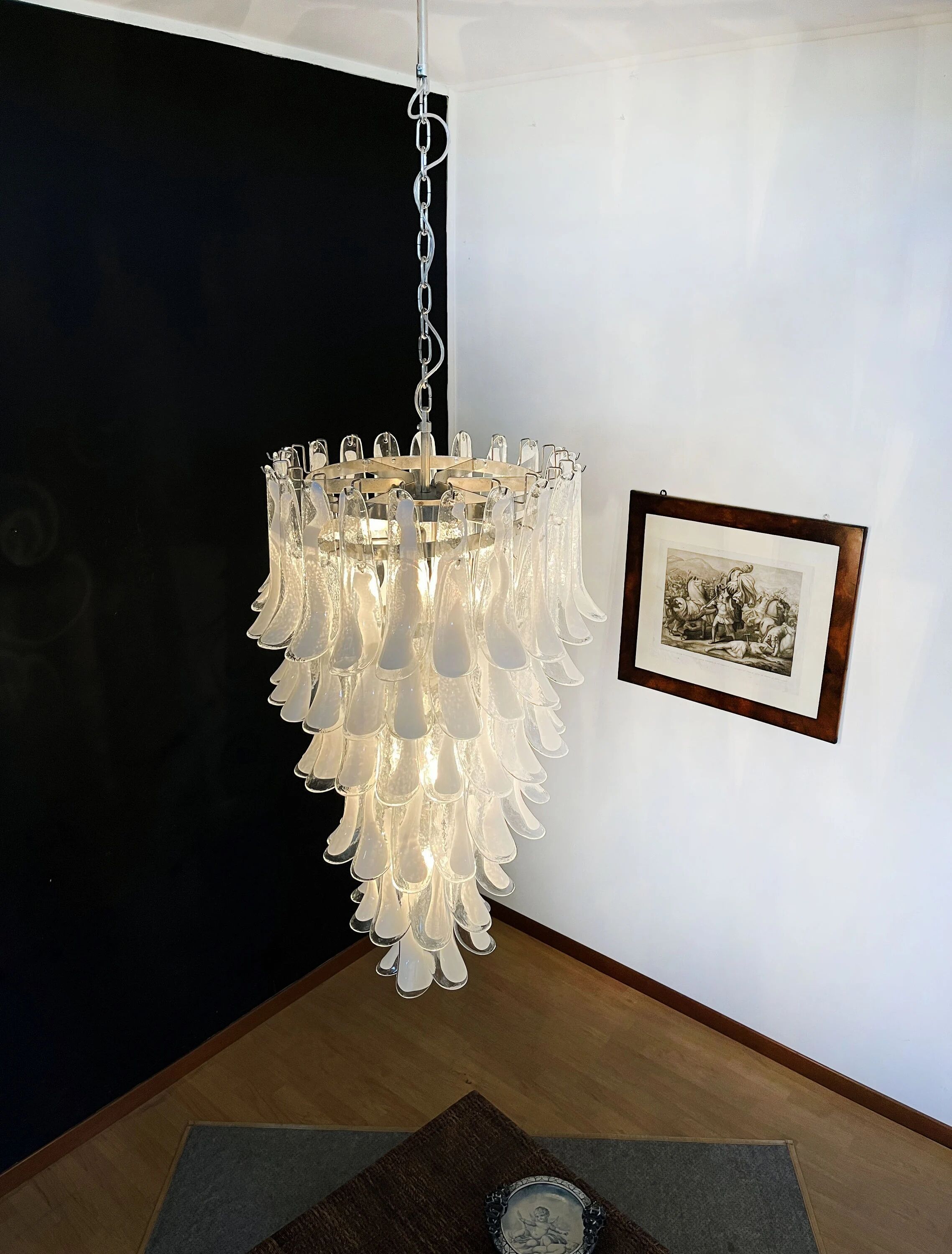 Vintage Italian Murano glass chandelier