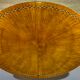 Oval dining table 1960 with 4 extensions, precious wood marquetry