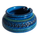 Bitossi Large Ashtray by Aldo Londi, Rimini Blu Ceramic, Italy, 1960s