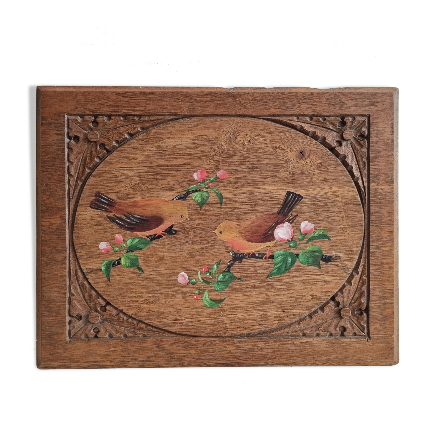 Old painting painting on wood