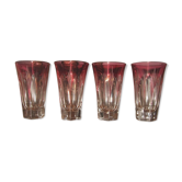 Lot de 4 verres à alcool italiens des années 1950