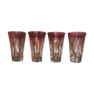 Set of 4 Italian alcohol glasses from the 1950s