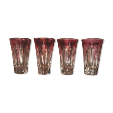 Set of 4 Italian alcohol glasses from the 1950s
