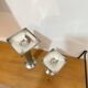 Pair of vintage candlesticks / torches in solid pewter – Guy Degrenne